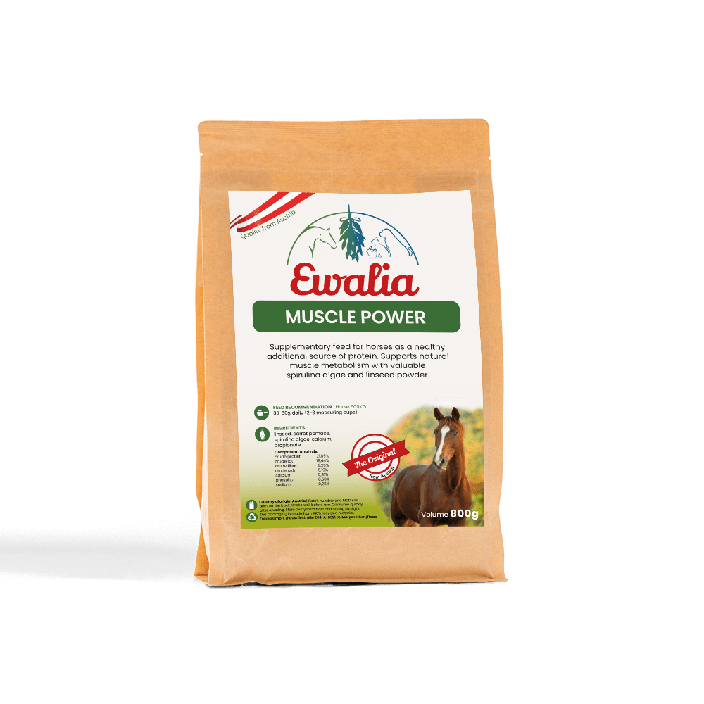 Ewalia horse feed material upright muscle power