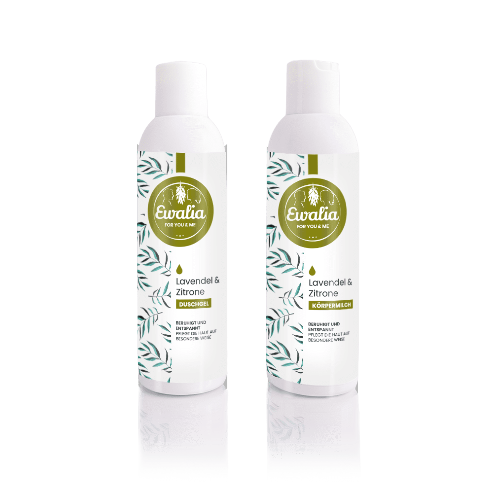 1x lavender-lemon shower gel + 1x lavender-lemon body milk
