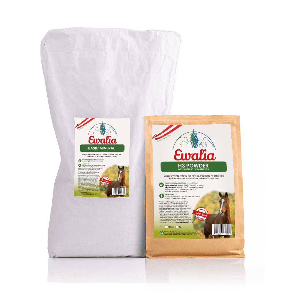 Bundle horse basic mineral h3 powder