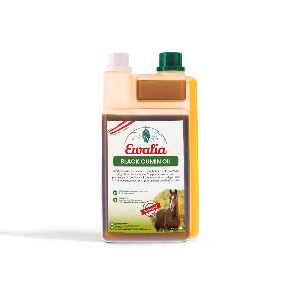 Ewalia horse feed material upright black cumin oil