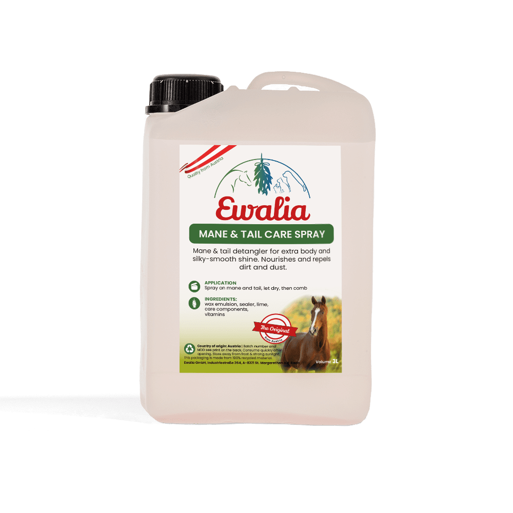 Ewalia care products for horses upright mane and tail care spray canister